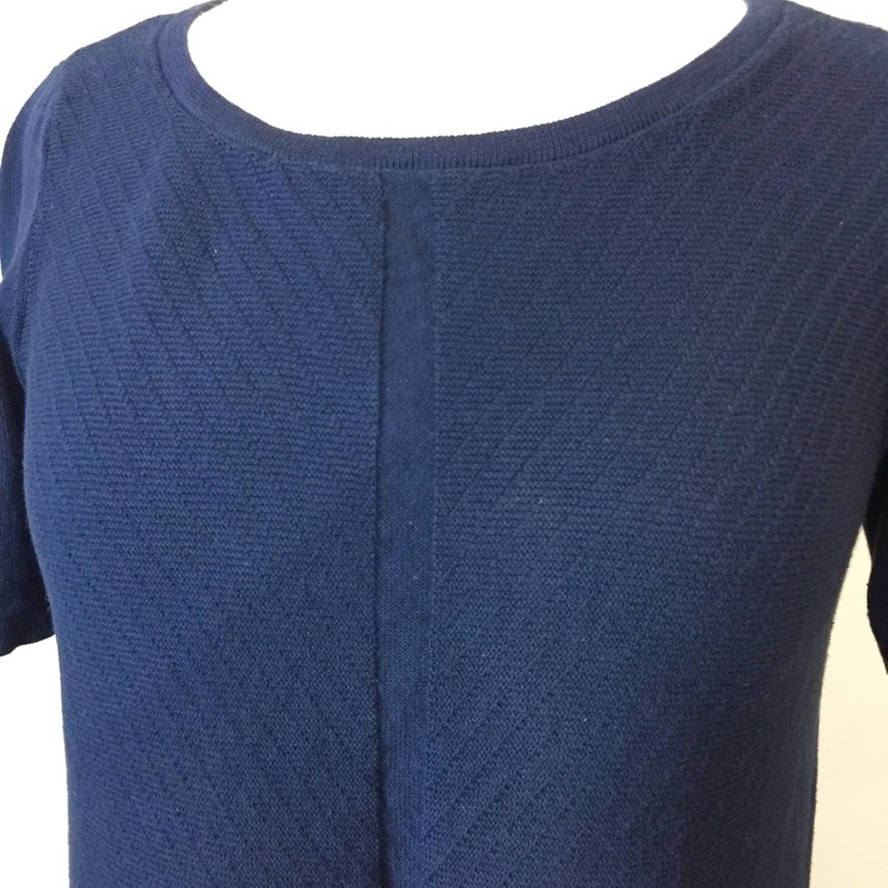 LOFT Short Sleeve Sweater ruffle hem - Picture 7 of 9